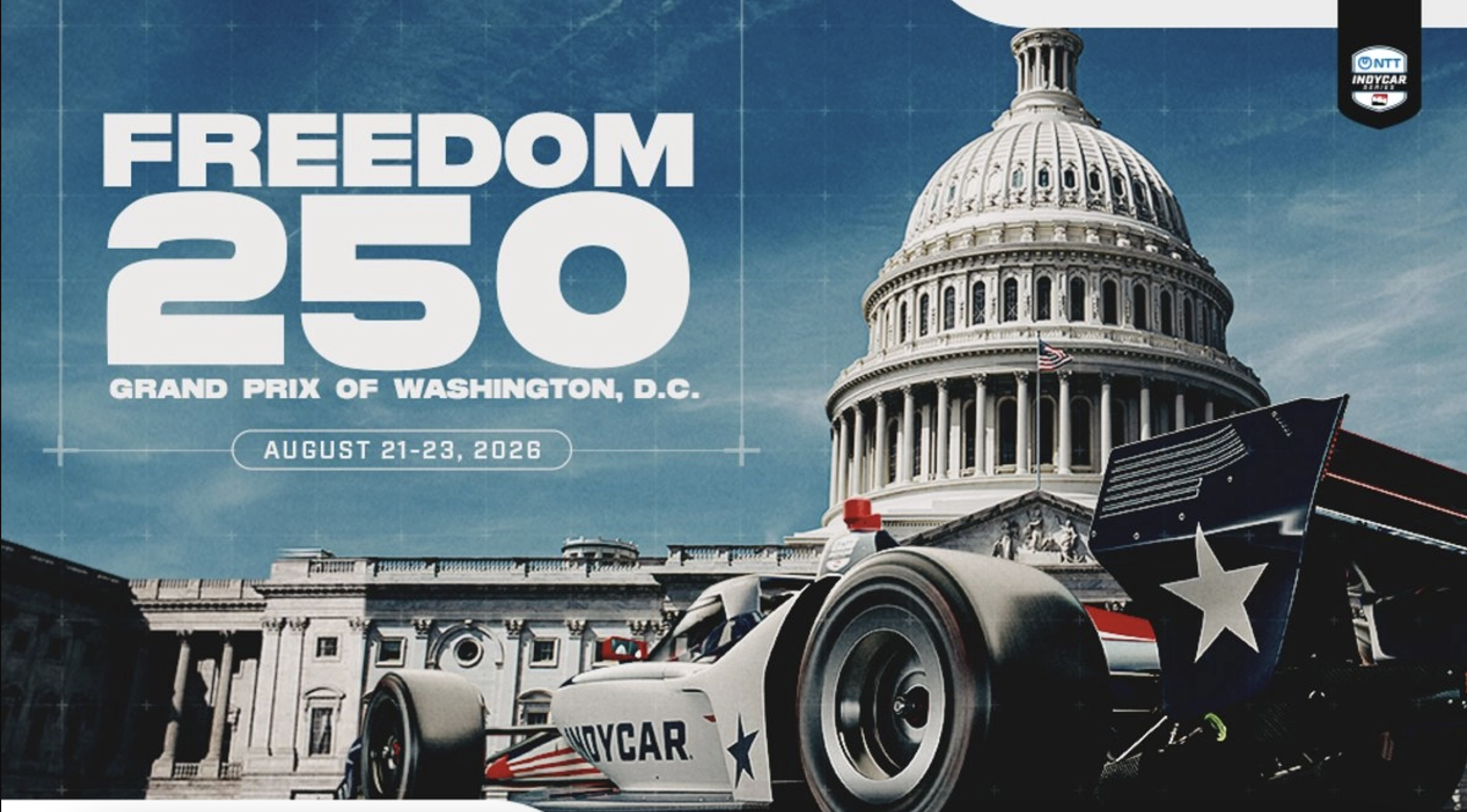 Anuncian carrera de IndyCar en Washington como parte del 250 aniversario de Estados Unidos