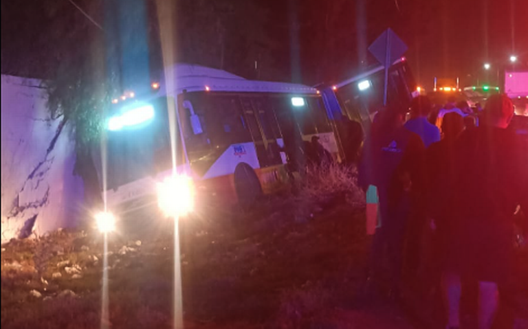 Accidente de Mexibús en Ecatepec deja tres heridos