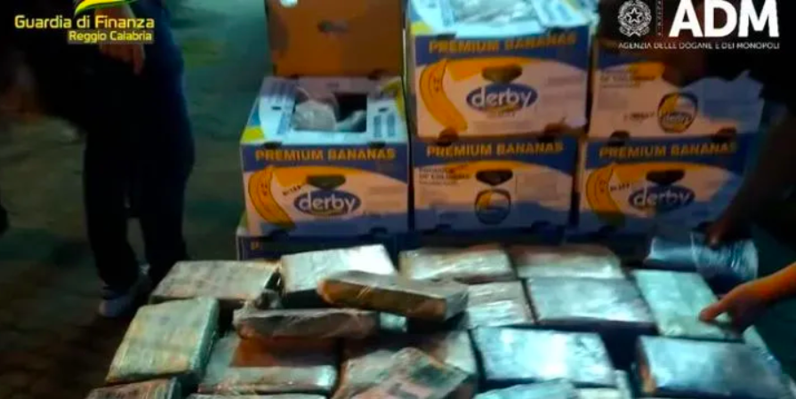 Encuentran en Italia 2700 kilogramos de cocaína en fruta proveniente de Ecuador 