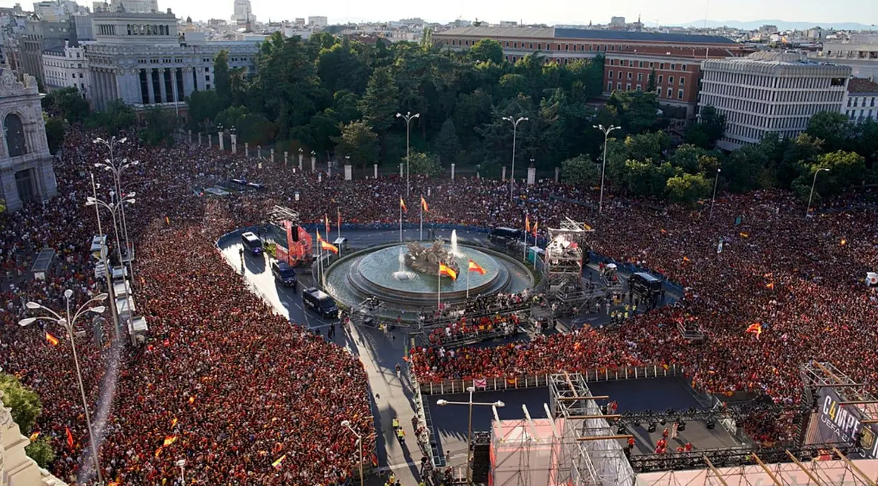 Madrid se viste de rojo: España celebra su segundo campeonato mundial