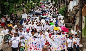 Protestas y clamor por la paz en el Grito de Independencia de Tuxtla Gutiérrez