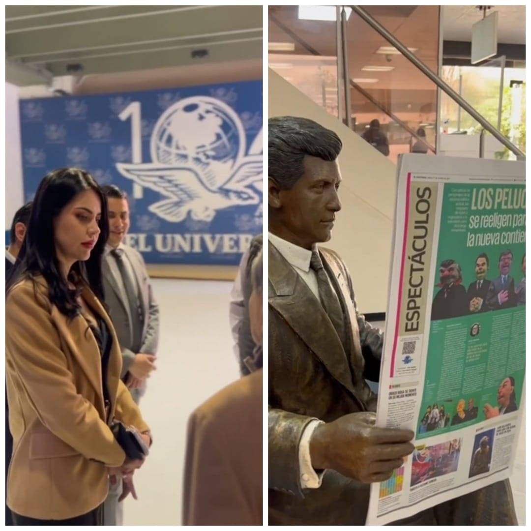 Cristal Pelayo invitada especial en las instalaciones de El Universal