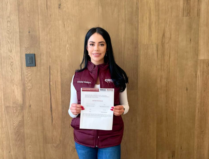 Cristal Pelayo se registra como aspirante a coordinar la transformación en Cuauhtémoc