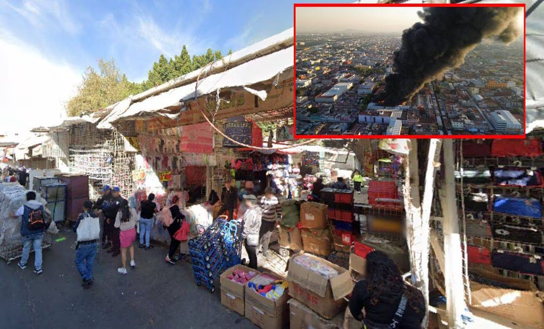 Fuerte incendio en Plaza Oasis Tepito: evacuación y esfuerzos de contención