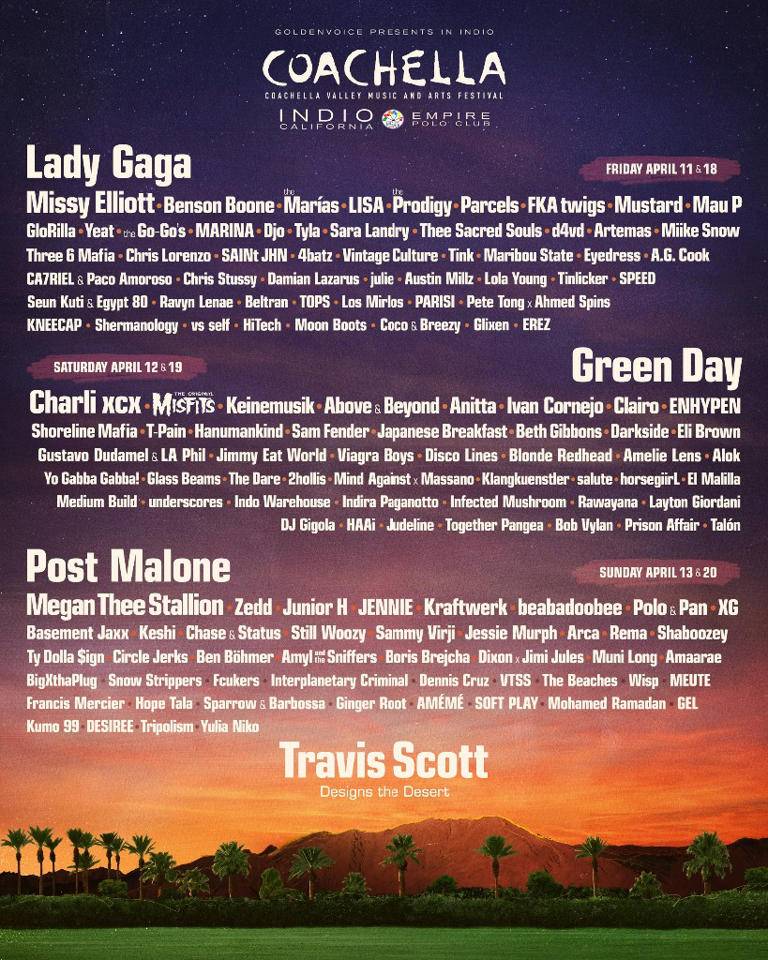 Coachella 2025 anuncia cartel con grandes sorpresas