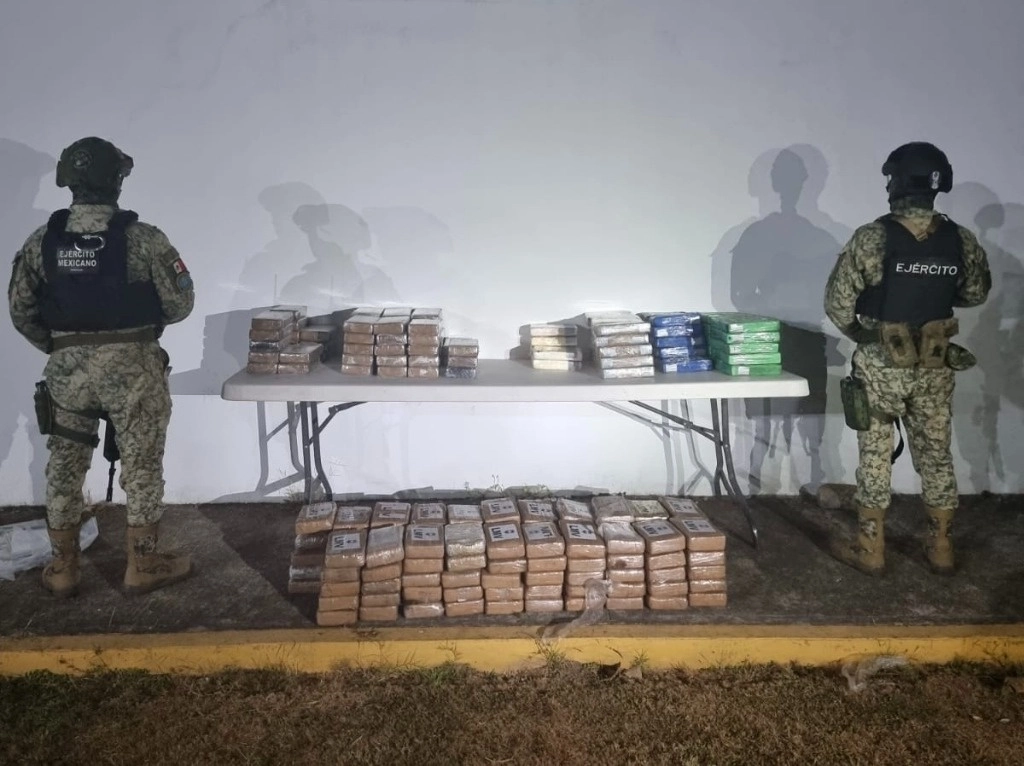 Aseguran 250 paquetes de cocaína en Chiapas durante operativo